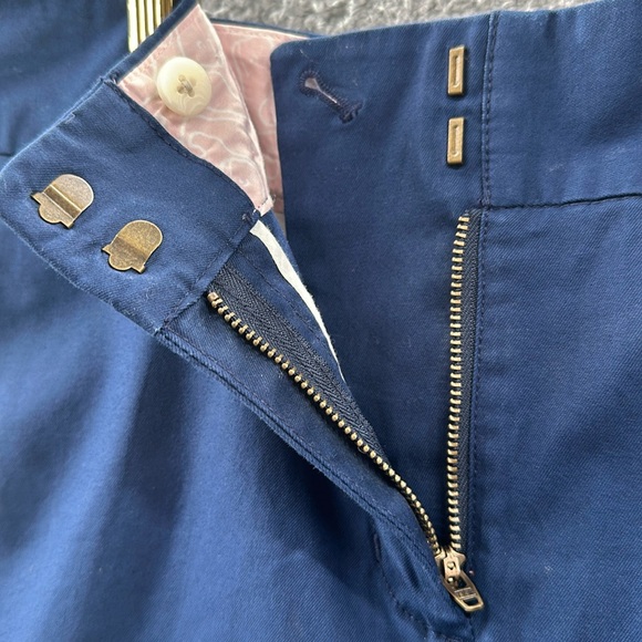 VINEYARD VINES by Shep & Ian  Navy Blue Cotton Twill Utility Skirt Size 8 - Picture 3 of 9